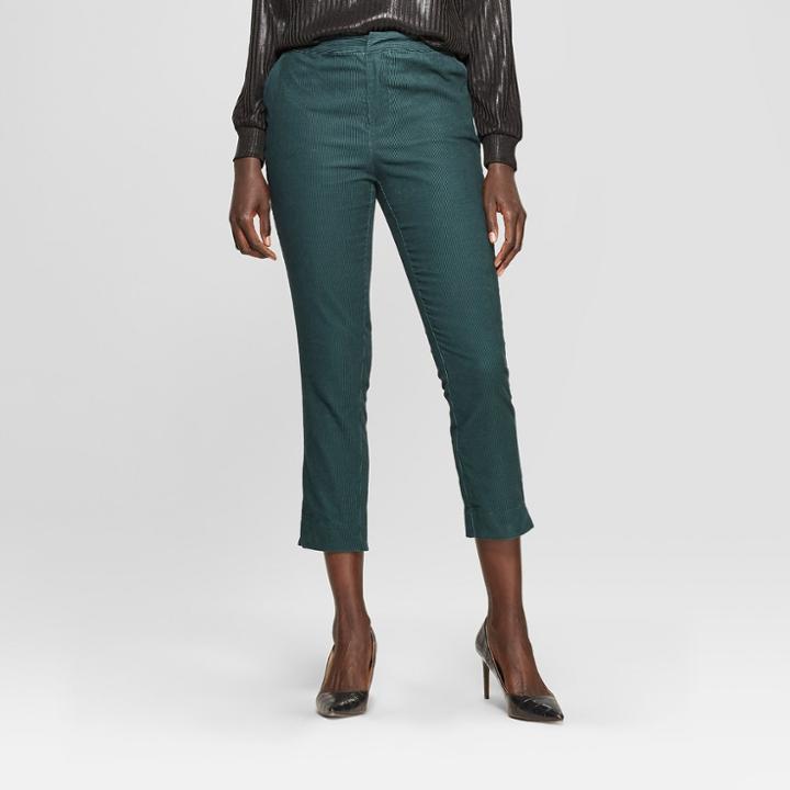 Women's Corduroy Jogger Crop Pants - Who What Wear Pine