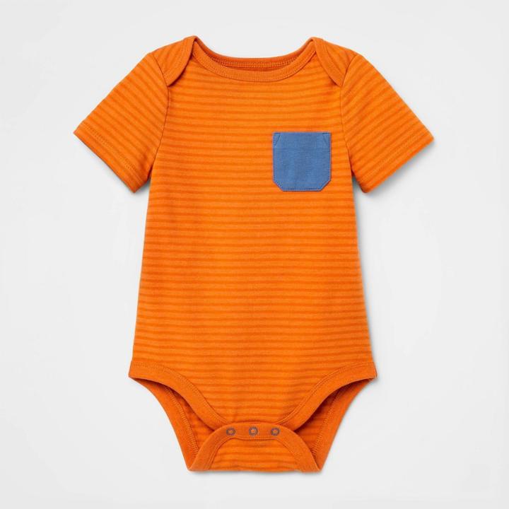 Baby Boys' Pocket Bodysuit - Cat & Jack Rust