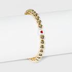 Sugarfix By Baublebar Heart Charm Stretch Bracelet - Red/gold