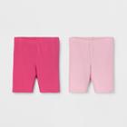 Toddler Girls' Trouser Shorts - Cat & Jack Dark Pink/light Pink