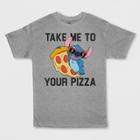 Boys' Disney Stitch Short Sleeve Graphic T-shirt - Gray