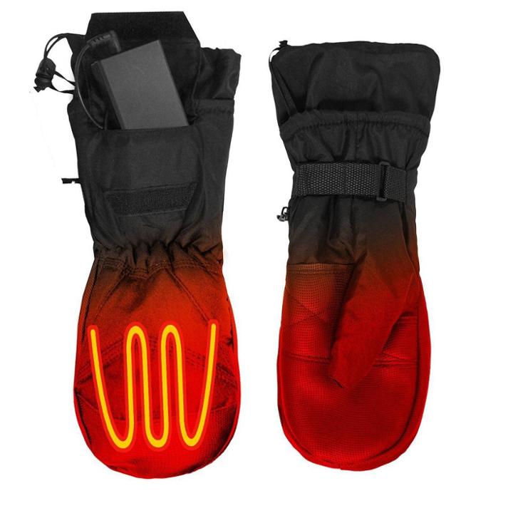 Actionheat Aa Battery Heated Mittens - Black,