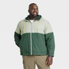 Men's Big & Tall Reversible Windbreaker Jacket - All In Motion Green