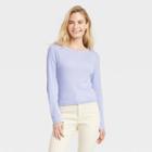 Women's Ribbed Shrunken Long Sleeve T-shirt - Universal Thread