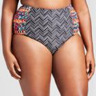 Clean Water Women's Shirred High Waist Bikini Swim Bottom