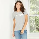 Women's Short Sleeve Xoxtx Graphic T-shirt - Awake Heather Gray