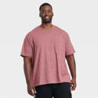 Men's Big & Tall Novelty Pocket T-shirt - Goodfellow & Co Berry Red