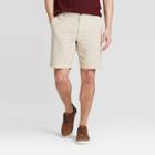 Men's 9 Flat Front Shorts - Goodfellow & Co Beige