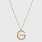 Sugarfix By Baublebar Initial G Pendant Necklace - Gold