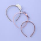 Girls' 3pk Mixed Style Headbands - Cat & Jack Black