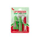 Smackers Lip Smacker Smooch Key Chain & Lip Balm Set - Watermelon 4pc - 0.39oz, Green