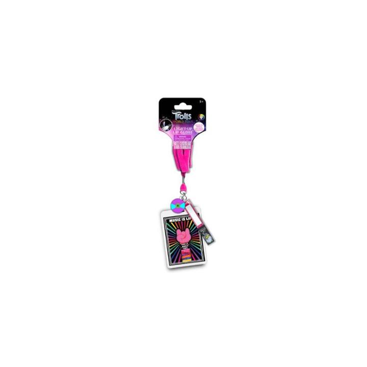 Trolls Light Up Lip Gloss Lanyard Pink