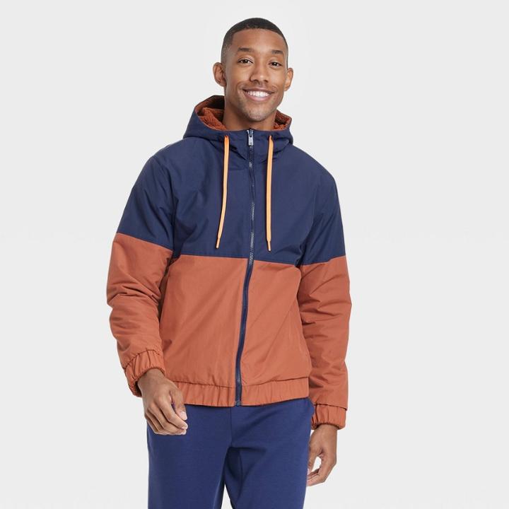 Men's Reversible Windbreaker Jacket - All In Motion Brown