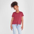 Target Girls' Corset Short Sleeve T-shirt - Art Class Red