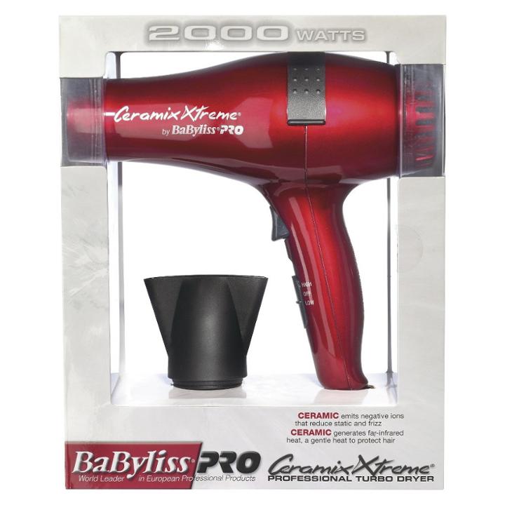 Babyliss Pro Ceramix Xtreme Professional Turbo Dryer Red