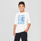 Boys' Be Kind Long Sleeve Graphic T-shirt - Cat & Jack White