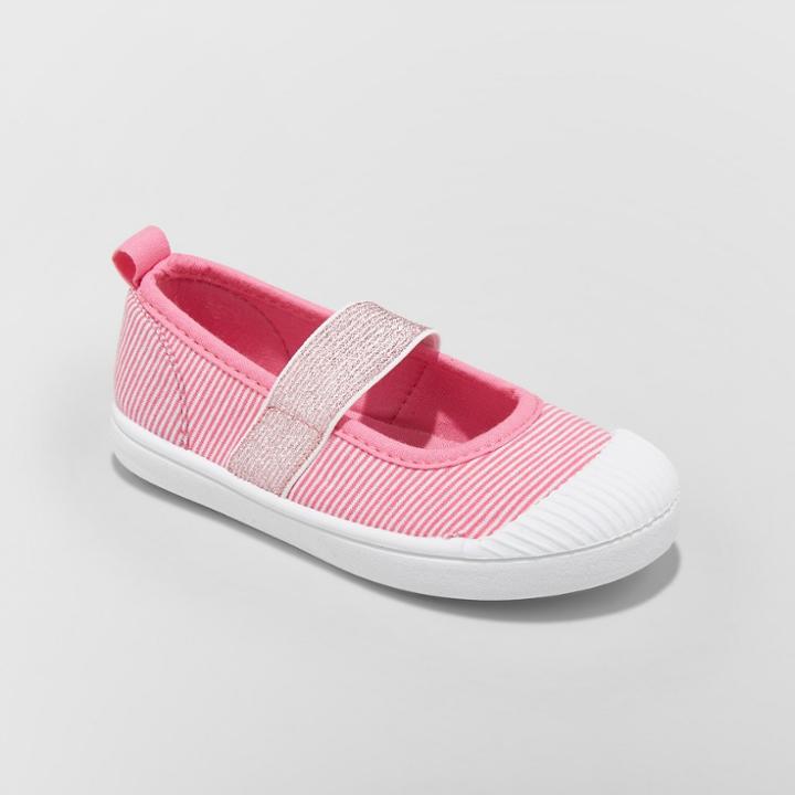 Toddler Girls' Bea Canvas Mary Jane Sneakers - Cat & Jack Pink