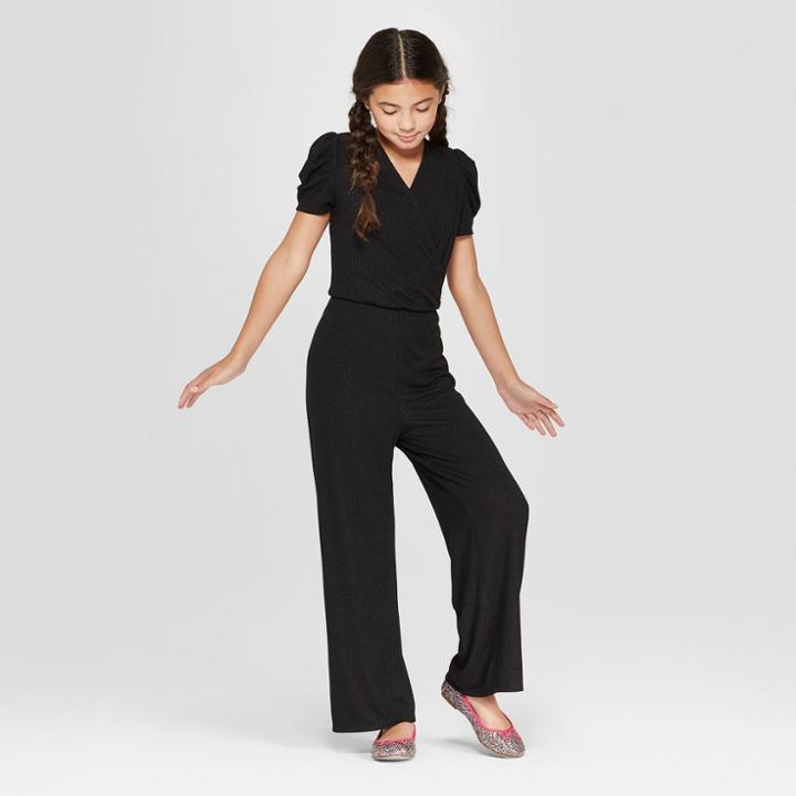 Girls' Shine Jumpsuit - Art Class Black