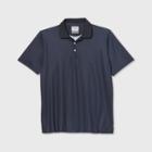 Men's Polka Dot Big & Tall Standard Fit Short Sleeve Collared T-shirt - Goodfellow & Co Blue