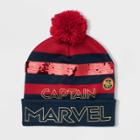 Kids' Captain Marvel Beanie - One Size, Kids Unisex,