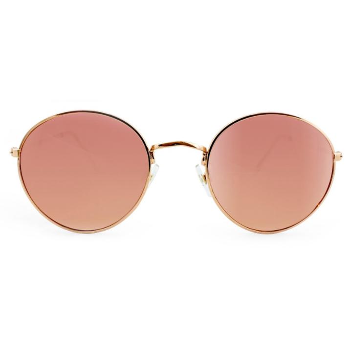 Wild Fable Women's Round Sunglasses With Rose Lenses - Rose Gold