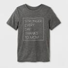 Kids' Short Sleeve Stronger Every Day T-shirt - Cat & Jack Dark Gray