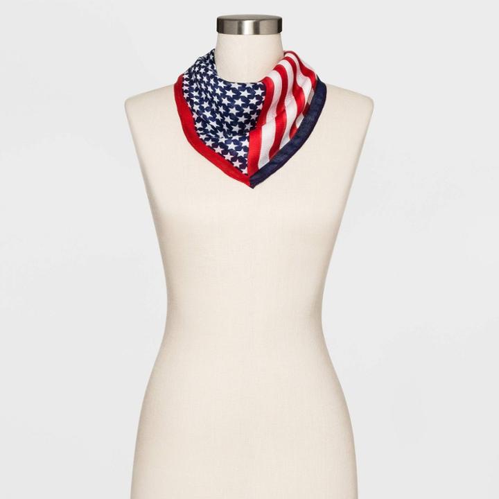 Women's Collection Xiix Americana Stars And Stripes Bandana - Red