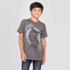 Petiteboys' Owl Short Sleeve Graphic T-shirt - Cat & Jack Gray L, Boy's,