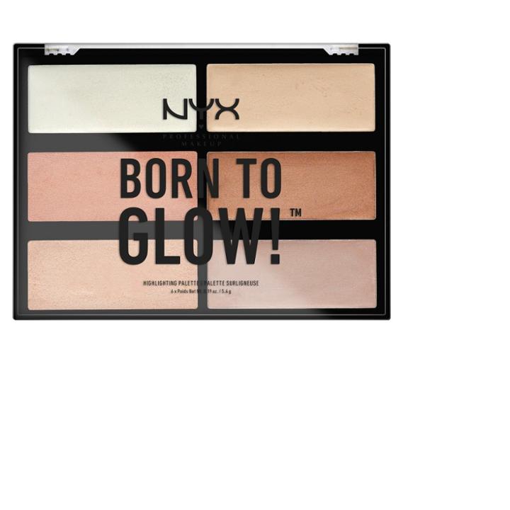 Nyx Professional Makeup Born To Glow Highlghter Palette - 1.14oz, Neutral