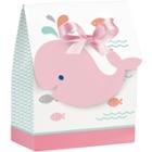 Creative Converting 12ct Pink Baby Whale Favor Bags,