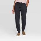 Women's Mid-rise 28 Regular Fit Fleece Jogger Pants - Universal Thread Black