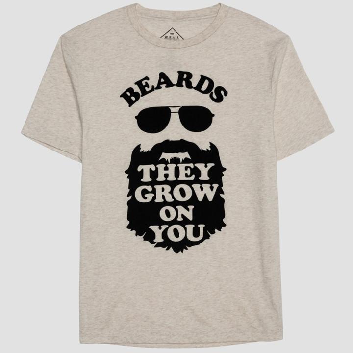 Well Worn Men's Beards Short Sleeve Graphic T-shirt - Rootbeer Float