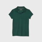 Petitegirls' Short Sleeve Performance Uniform Polo Shirt - Cat & Jack Green