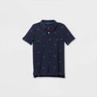Boys' Short Sleeve Knit Polo Shirt - Cat & Jack Navy