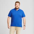 Men's Big & Tall Standard Fit Pique Polo Shirt - Goodfellow & Co Blue