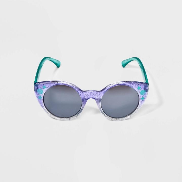 Girls' The Little Mermaid Cateye Sunglasses - Purple