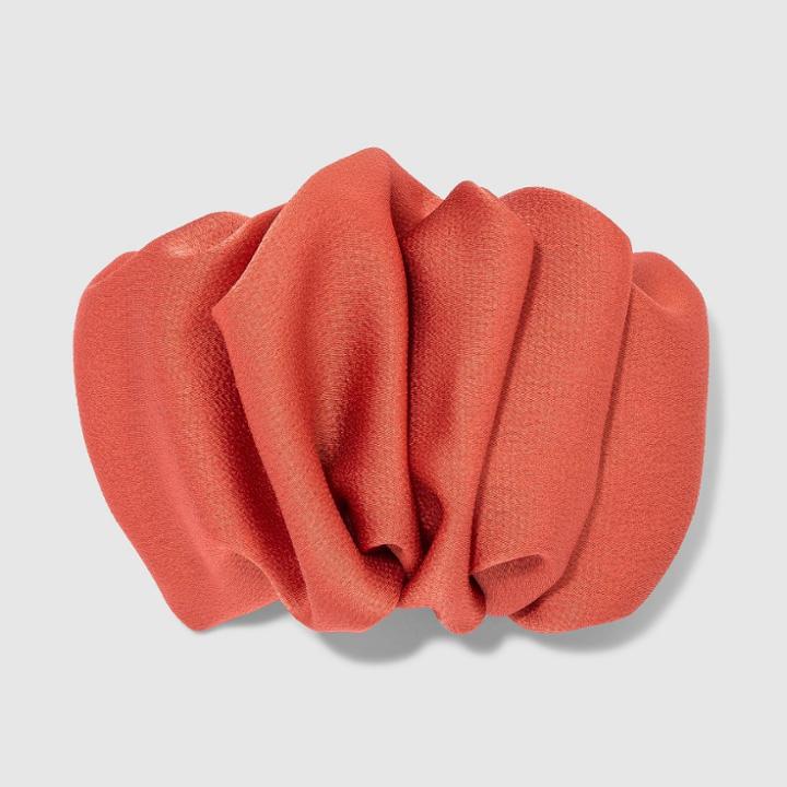 Solid Ruffle Barrette - A New Day Rust