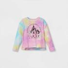 Girls' Disney Royally Fierce Princesses Pullover Sweatshirt - Xs, Blue/pink/white
