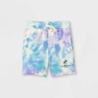 Toddler Boys' Tie-dye Pull-on Shorts - Art Class Blue/purple