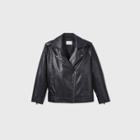 Women's Plus Size Long Sleeve Moto Jacket - Universal Thread Black X