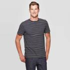 Men's Pinstripe Standard Fit Crew Neck T-shirt - Goodfellow & Co In The Navy Xl, Men's, In The Blue