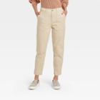 Women's High-rise Utility Ankle Pants - A New Day Tan