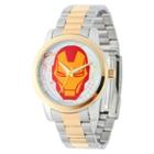Men's Marvel Iron Man Casual Alloy Watch - Two-tone,