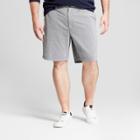Men's Big & Tall 9 Striped Linden Flat Front Chino Shorts - Goodfellow & Co Blue 48, Williamsburg Navy