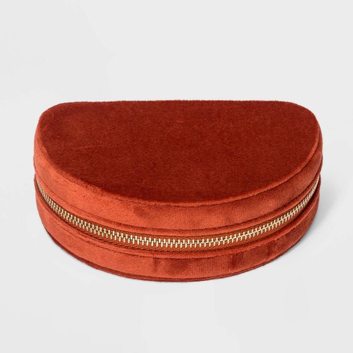 Half Moon Zippered Case - A New Day Orange