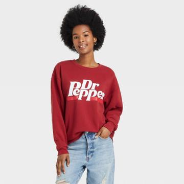Dr Pepper Women's Dr. Pepper Graphic Sweatshirt - Red