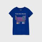 Girls' Short Sleeve Periodic Table Graphic T-shirt - Cat & Jack Blue