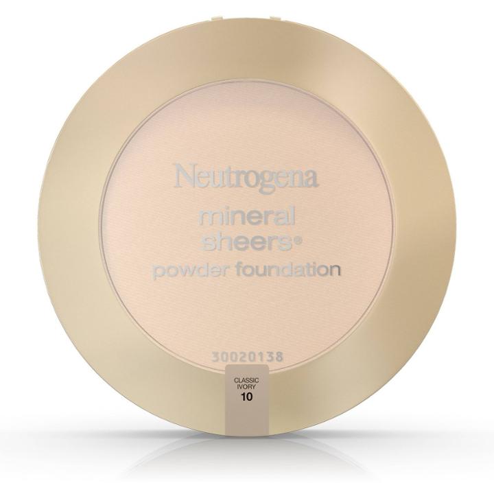 Neutrogena Mineral Sheers Compact Powder - 10 Classic Ivory, Adult Unisex, Classic Ivory