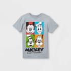 Kids' Disney Mickey Mouse & Friends Short Sleeve Graphic T-shirt - Gray