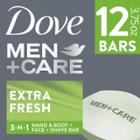 Dove Men+care Extra Fresh Refreshing Hand & Body + Face + Shave Bar